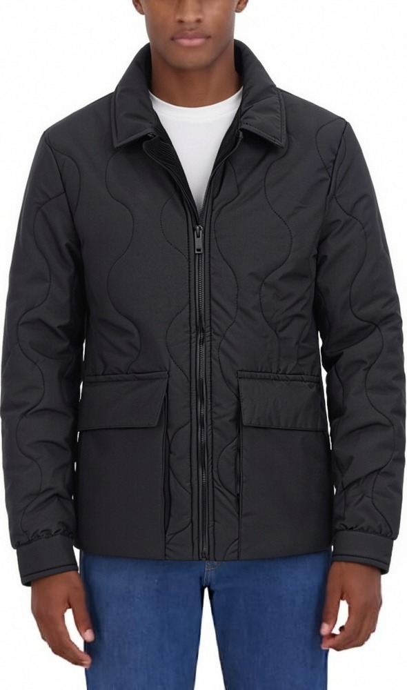 GorgeousBen Men's Corduroy Lined Quilted Jacket Casual Winter Cotton Coat