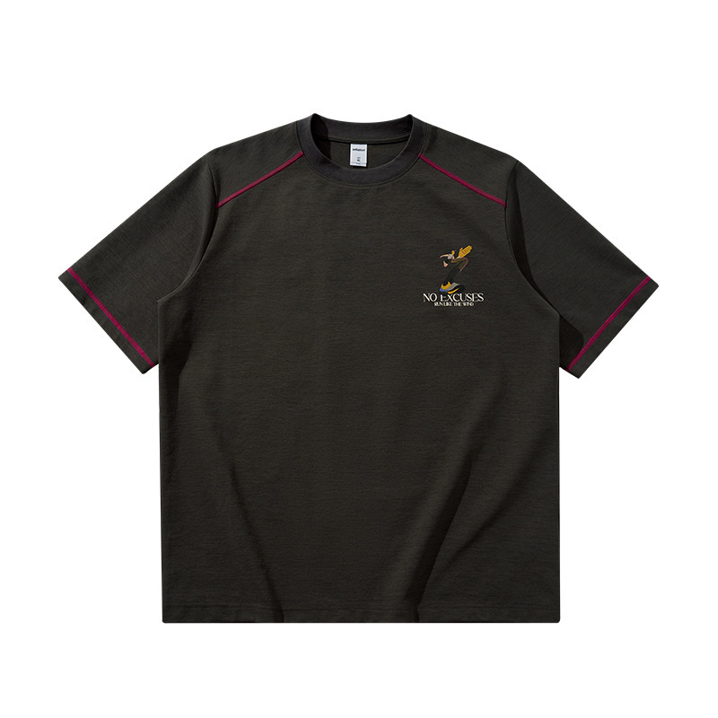GorgeousBen Men's 230G Heavyweight Cotton T-Shirt, Oversized Sporty Graphic Tee, 2026 Spring/Summer Collection, S-XL
