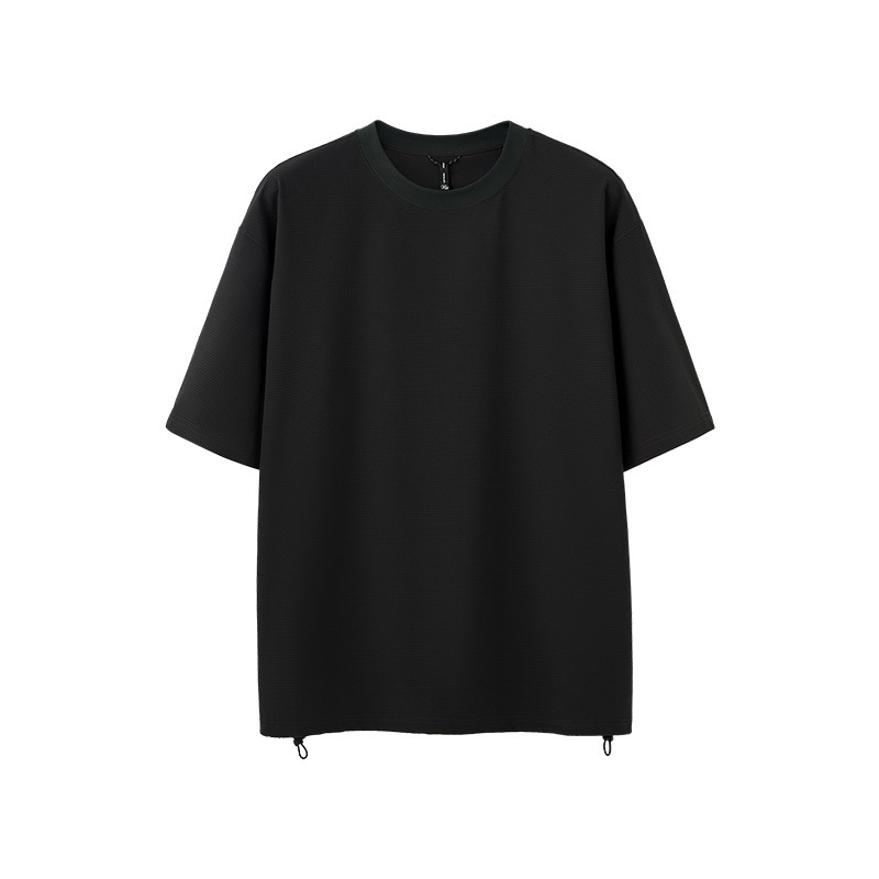 GorgeousBen Men's Quick Dry Mesh T-Shirt, Lightweight Breathable, Loose Fit, Drawstring Hem, S-XL, for Summer Casual & Outdoor Wear