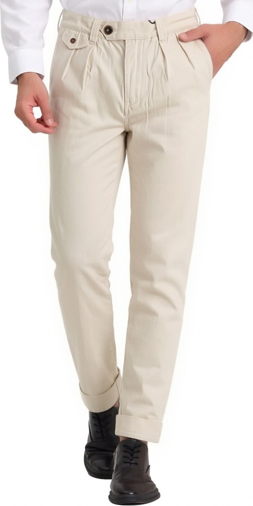 GorgeousBen Men's Japanese Retro 100% Cotton Straight Leg Casual Pants