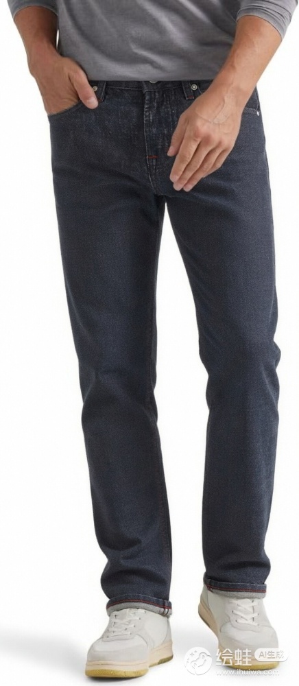 Men's 14oz Raw Denim Straight Leg Jeans, GorgeousBen, American Vintage Selvedge Raw Jeans