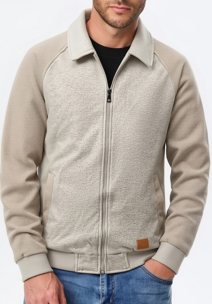 GorgeousBen Men's Slim Fit Zip-Up Flight Jacket Warm Winter Casual Coat