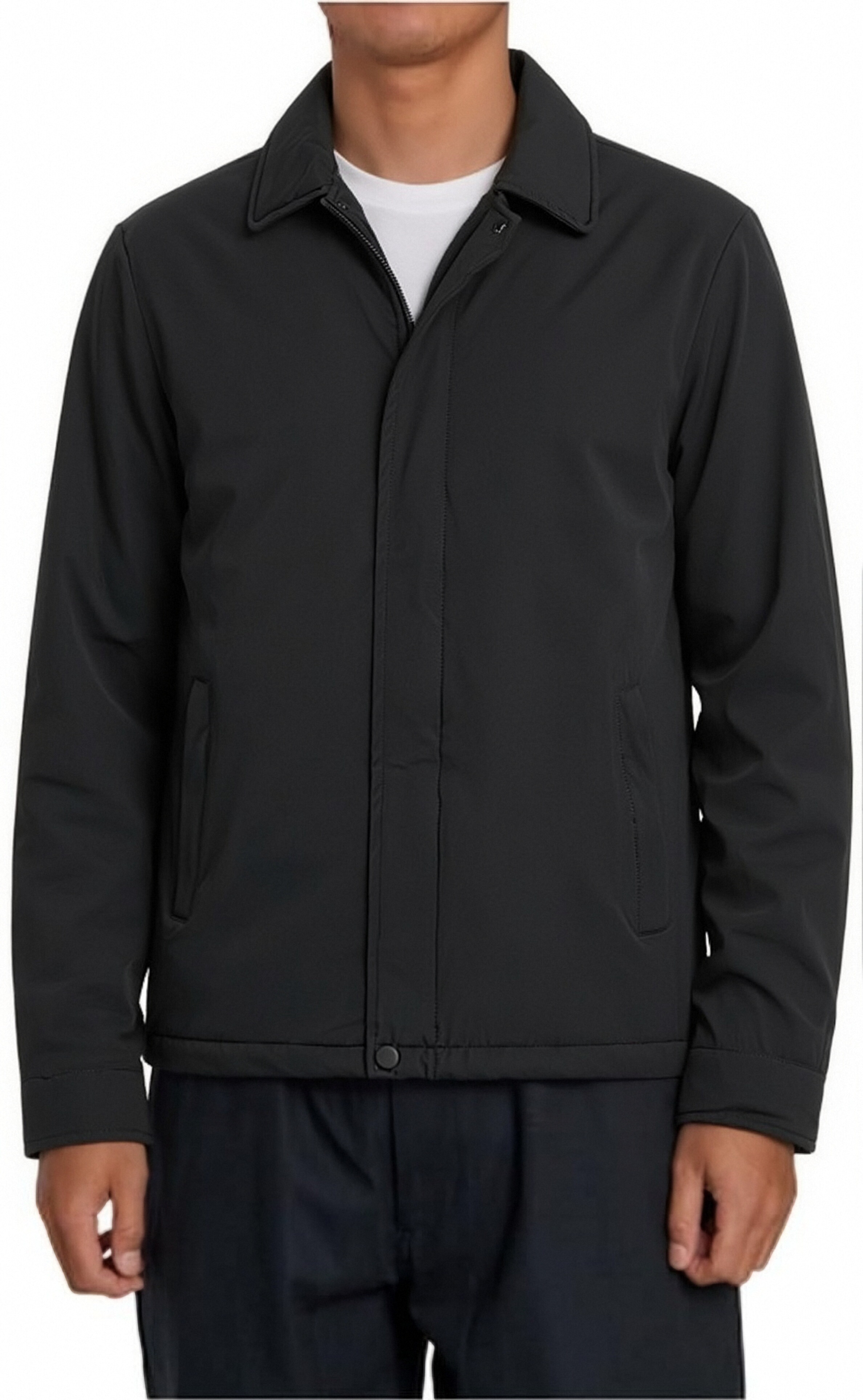 GorgeousBen Men's Business Warm Turn-down Collar Jacket for Fall Winter