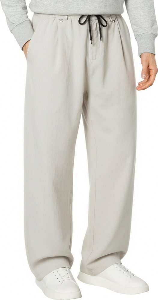 Men's Tencel Linen Straight Leg Casual Pants, GorgeousBen, Quick-Dry Breathable All-Season Trousers