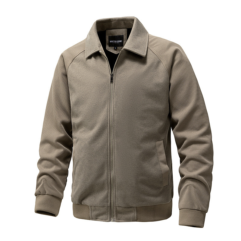 Men's Flight Jackets Are a Hot Seller on Amazon for Cross-Border Sales, Specially Designed for Autumn and Winter, Long-Sleeved Cardigans, Simple Men's Clothing