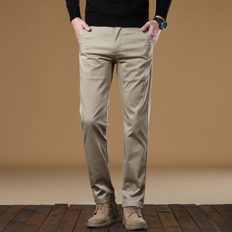 Ola 2025 New Men's Loose Straight-Leg Business Casual Pants, Retro Slim-Fit Versatile Wrinkle-Free and Wear-Resistant Trousers