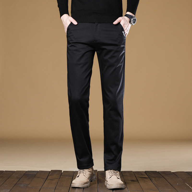 Ola 2025 New Men's Loose Straight-Leg Business Casual Pants, Retro Slim-Fit Versatile Wrinkle-Free and Wear-Resistant Trousers