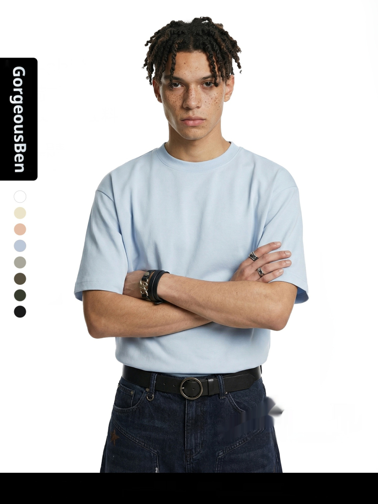 GorgeousBen Men’s 6-in-1 Cooling Quick-Dry T-Shirt, Breathable Antibacterial Mesh Crew Neck Tee for Summer Streetwear, Sizes XS-XXL