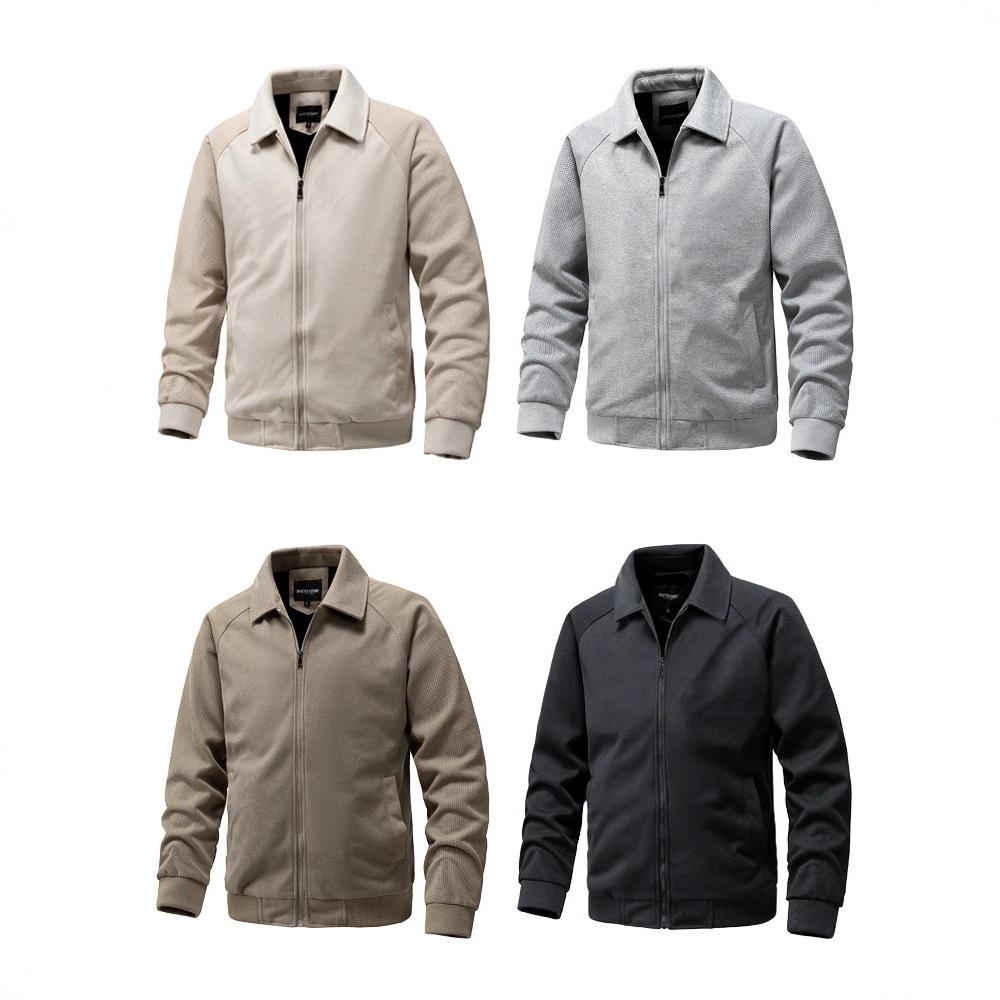 Men's Flight Jackets Are a Hot Seller on Amazon for Cross-Border Sales, Specially Designed for Autumn and Winter, Long-Sleeved Cardigans, Simple Men's Clothing