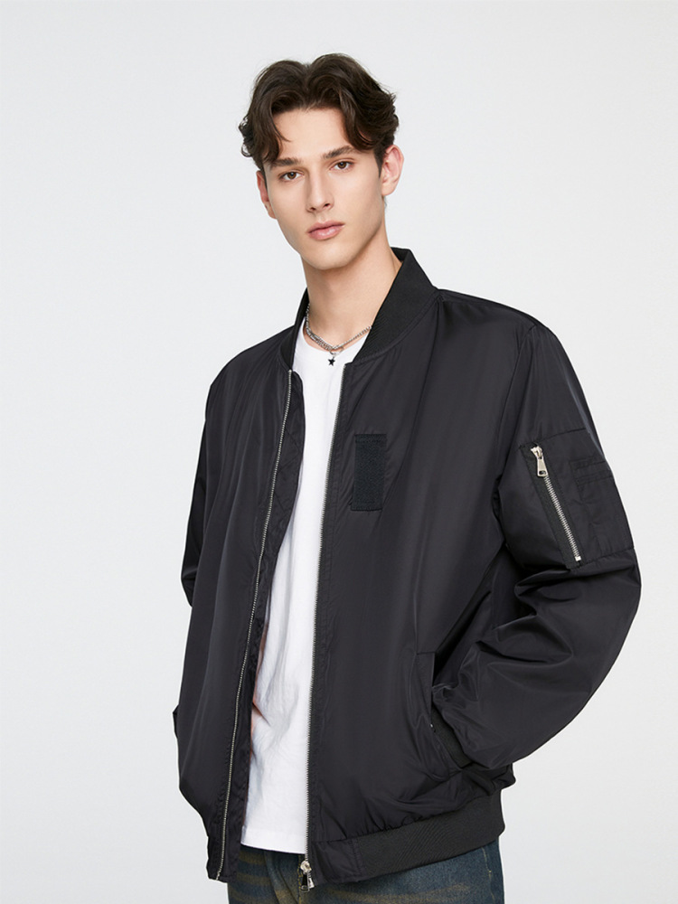 Ola Jacket with Stand Collar, Loose-Fitting Pilot Baseball Jacket, Versatile for Spring and Autumn, Men's Jacket with a Trendy and High-End Feel