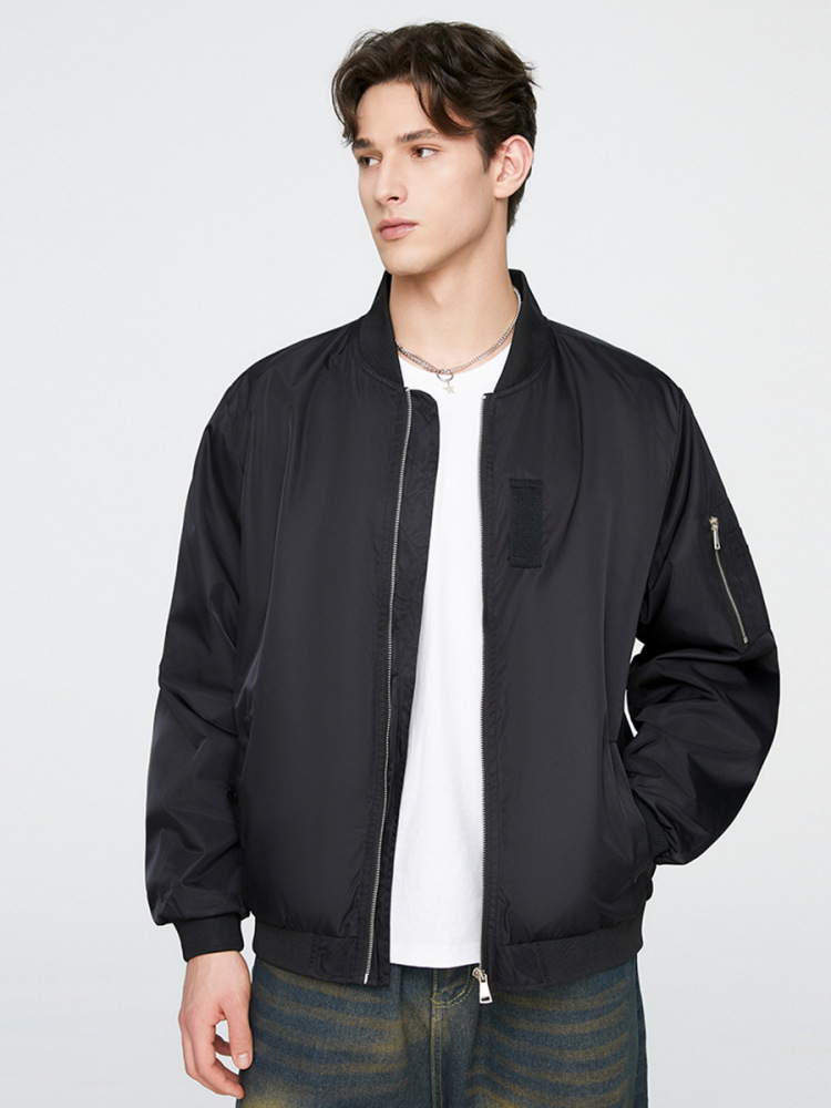 Ola Jacket with Stand Collar, Loose-Fitting Pilot Baseball Jacket, Versatile for Spring and Autumn, Men's Jacket with a Trendy and High-End Feel