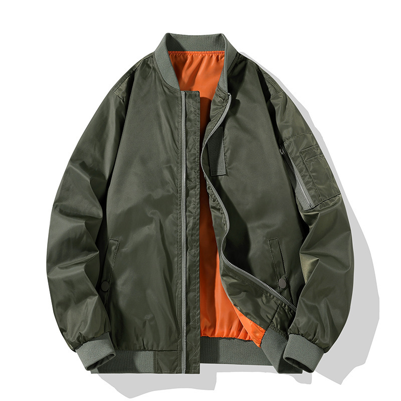 Ola Jacket with Stand Collar, Loose-Fitting Pilot Baseball Jacket, Versatile for Spring and Autumn, Men's Jacket with a Trendy and High-End Feel