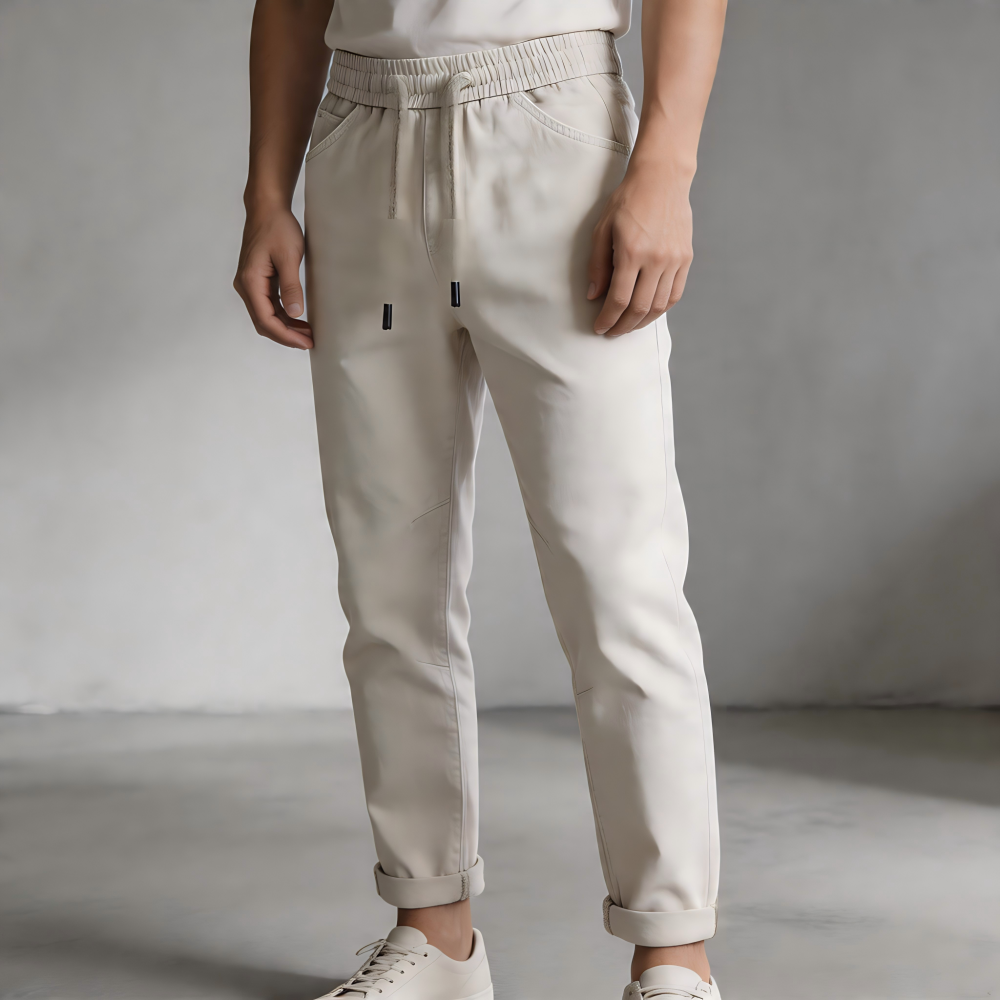 GorgeousBen Men's Long Staple Cotton Heavy Wash Vintage Jeans, Loose Straight Leg Tall Slim Trendy All-Match Long Pants