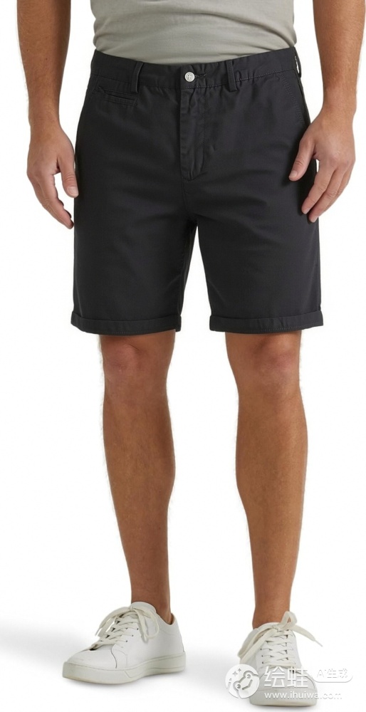GorgeousBen Men's Summer Vintage European American Trendy Woven Casual Shorts Tiger Head Embroidery Heavy Washed Knee Length