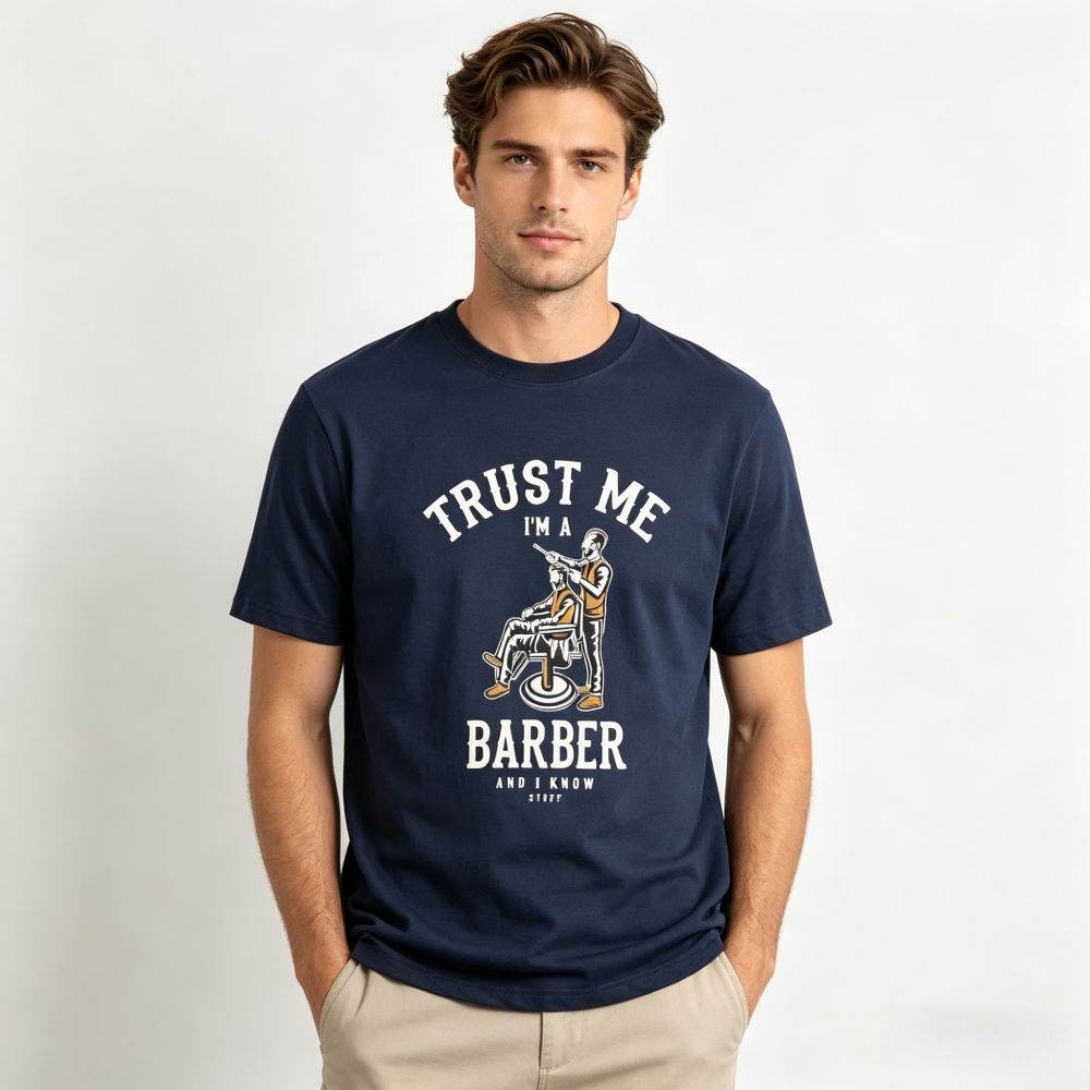 GorgeousBen Men's Tony Element Graphic T-Shirt Cotton Washed Brushed American Retro Summer Youth Tee