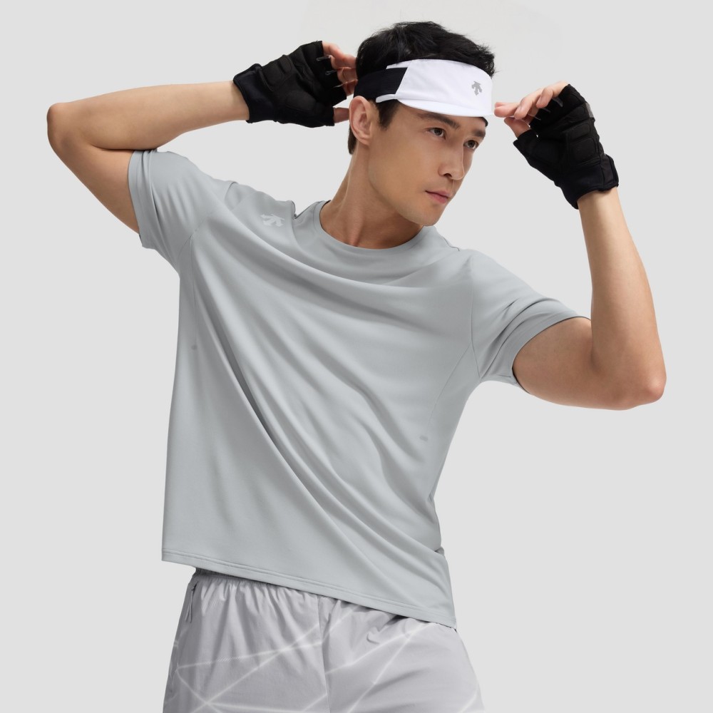 Knitted Short-Sleeve T-Shirt for Men, Henley Collar, Slim Fit, Solid Color, Old Money Style, Ice Silk, Summer, Cross-Border Factory Wholesale