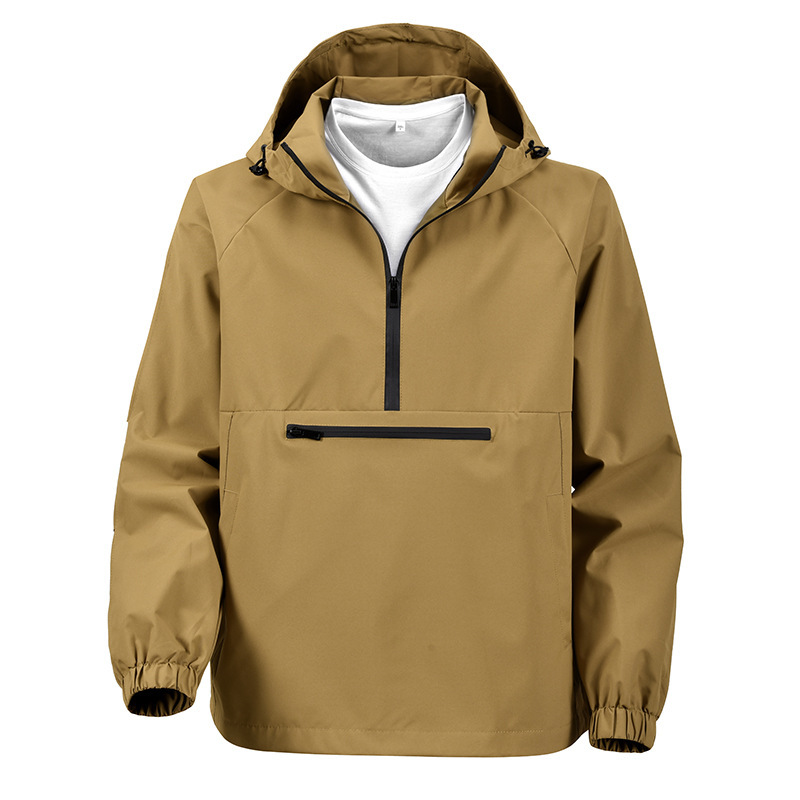 Cross-Border Wholesale Men's Jackets 2025 Autumn New Casual Versatile Fashion Hooded Workwear Tops