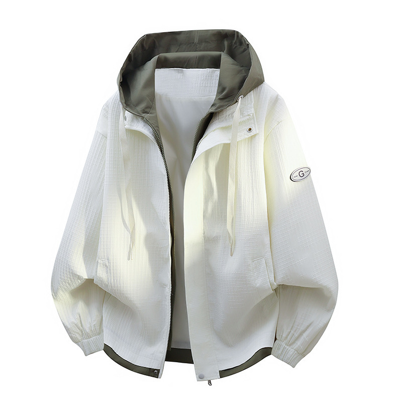 2026 Spring and Autumn New Loose Casual Versatile Trendy Brand Fashion Youth Fake Two-Piece Jacket Top Trendy