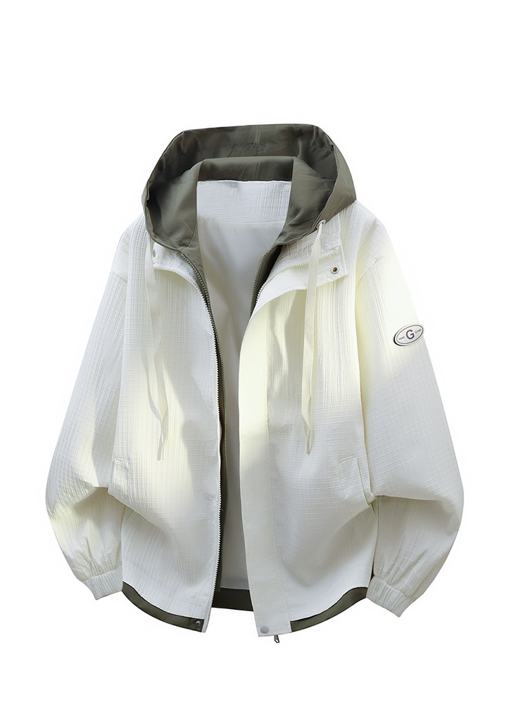 2026 Spring and Autumn New Loose Casual Versatile Trendy Brand Fashion Youth Fake Two-Piece Jacket Top Trendy