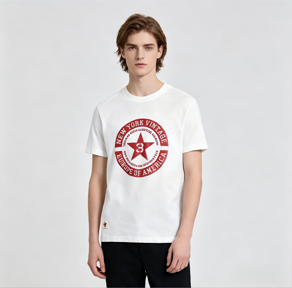GrogeousBen  Men's  Fashion  Custom Sublimation Logo Men Quick Cotton  Short Sleeve Designer T Shirt Custom Printing T-shirt