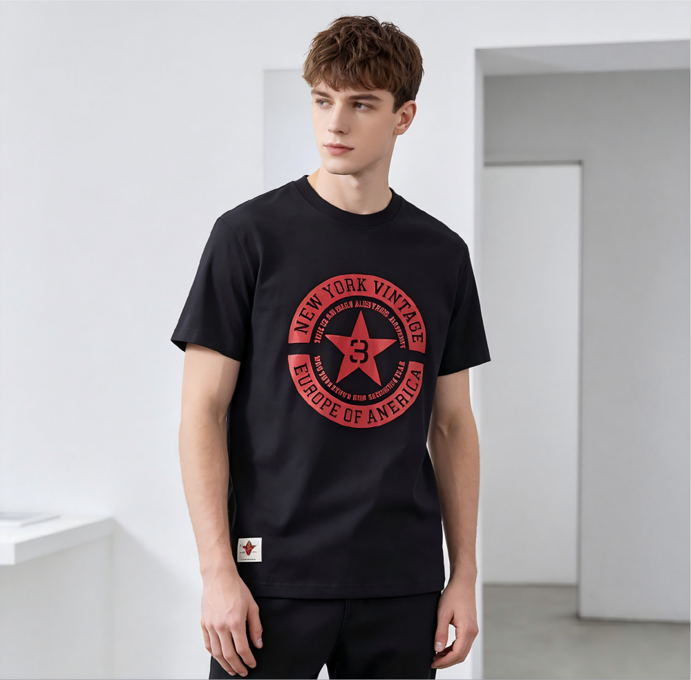 GrogeousBen  Men's  Fashion  Custom Sublimation Logo Men Quick Cotton  Short Sleeve Designer T Shirt Custom Printing T-shirt
