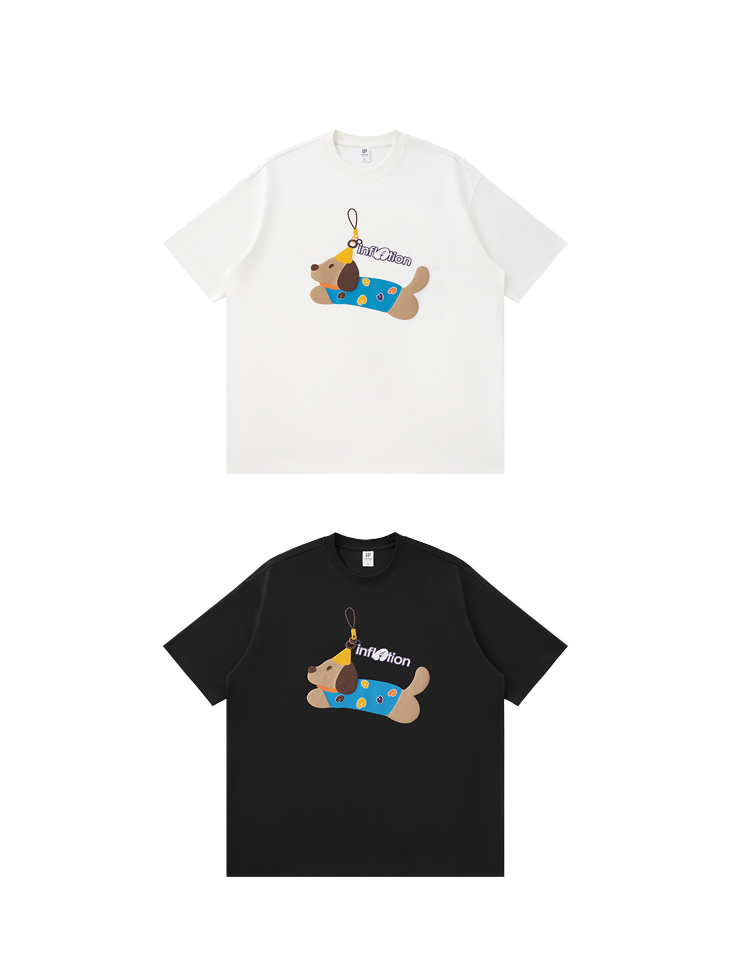 GorgeousBen Men Fun Cartoon Print Short Sleeve T-Shirt Loose Casual Streetwear 2026 Summer New Versatile Couple Style Multiple Sizes Available