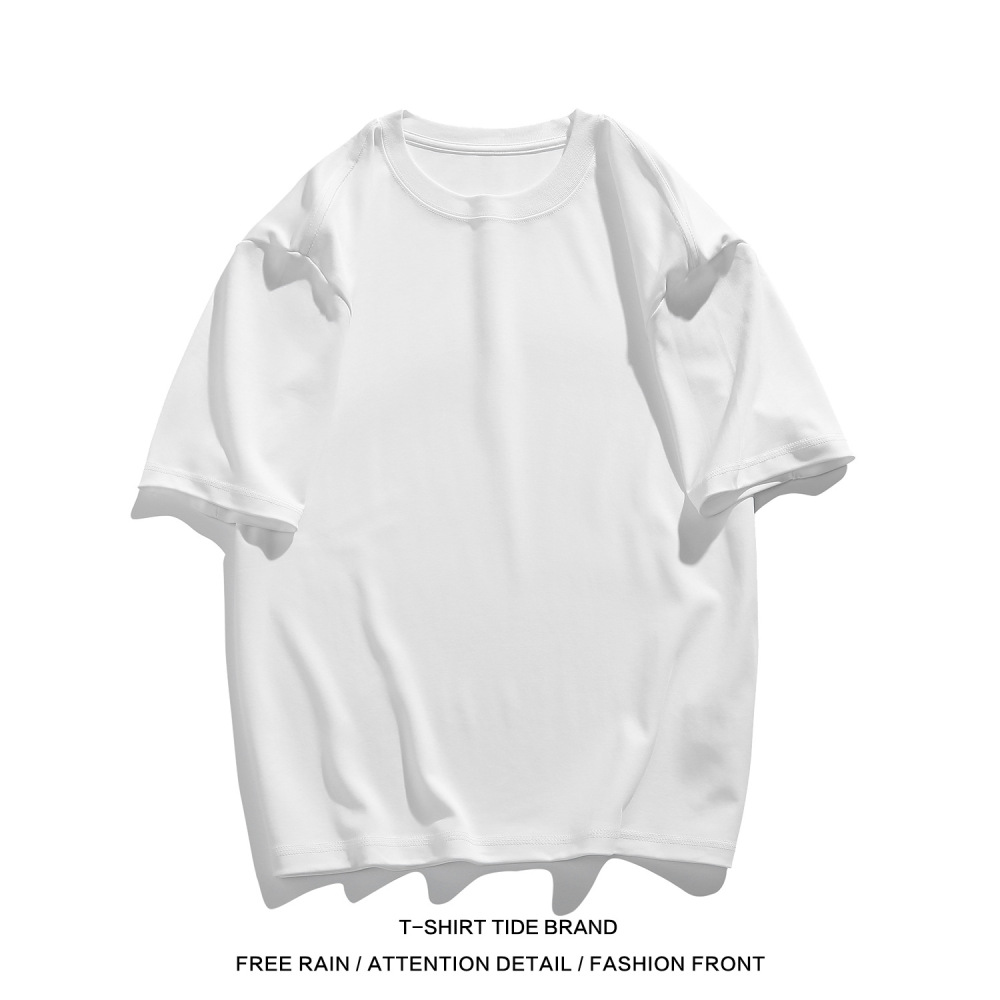 Summer Three-Proof Technology Men's Short-Sleeved Shirt, Solid Color Base Shirt, Loose Half-Sleeve Top, Solid Color T-Shirt, Moisture-Wicking and Sweat-Absorbing