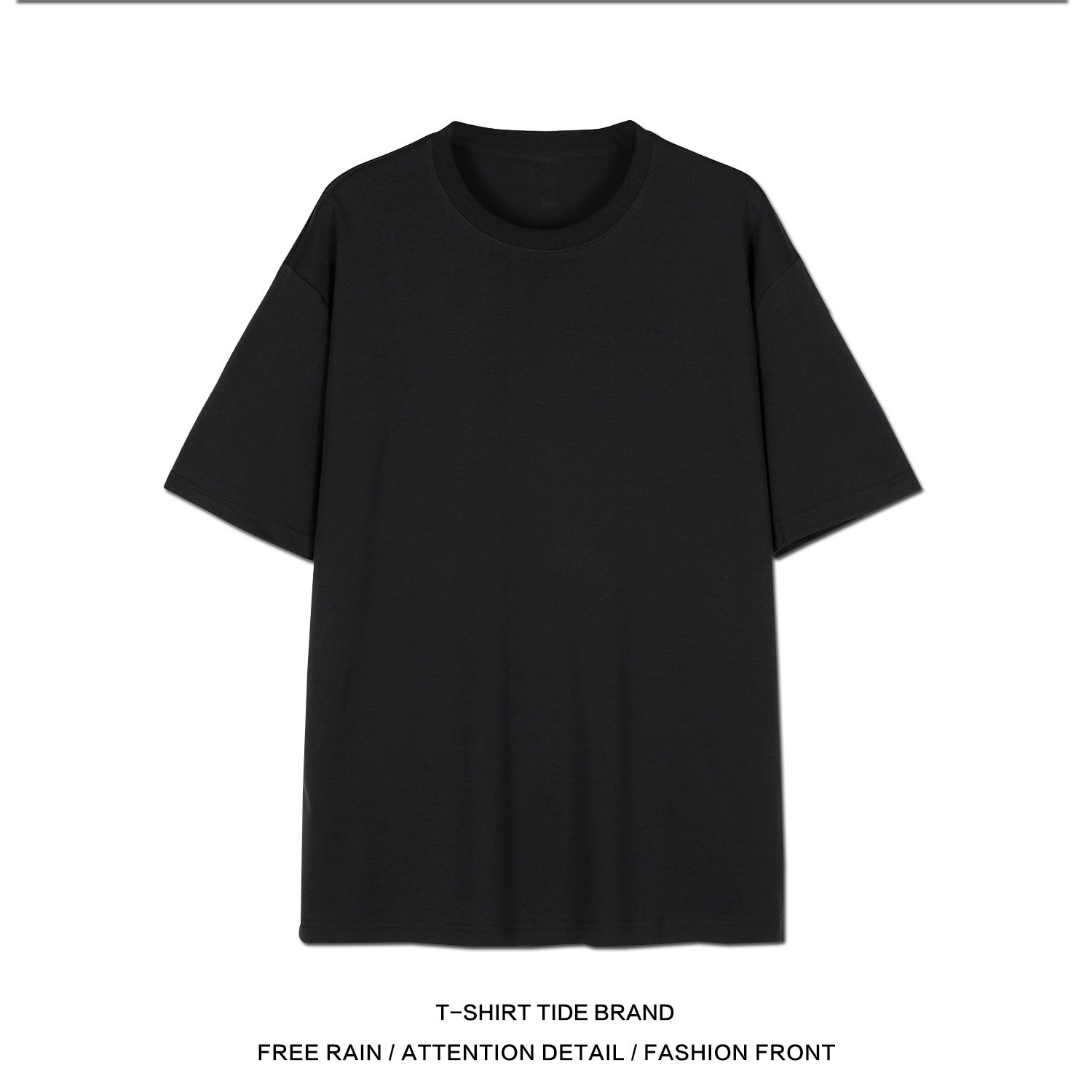Summer Three-Proof Technology Men's Short-Sleeved Shirt, Solid Color Base Shirt, Loose Half-Sleeve Top, Solid Color T-Shirt, Moisture-Wicking and Sweat-Absorbing