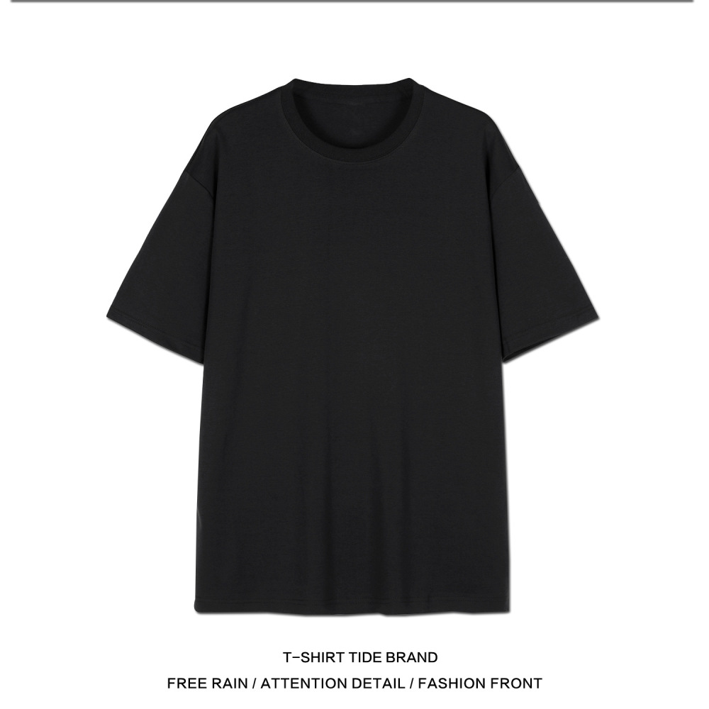 Summer Three-Proof Technology Men's Short-Sleeved Shirt, Solid Color Base Shirt, Loose Half-Sleeve Top, Solid Color T-Shirt, Moisture-Wicking and Sweat-Absorbing