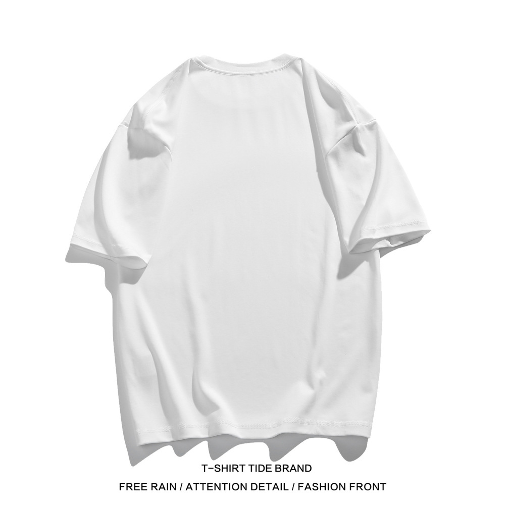Summer Three-Proof Technology Men's Short-Sleeved Shirt, Solid Color Base Shirt, Loose Half-Sleeve Top, Solid Color T-Shirt, Moisture-Wicking and Sweat-Absorbing