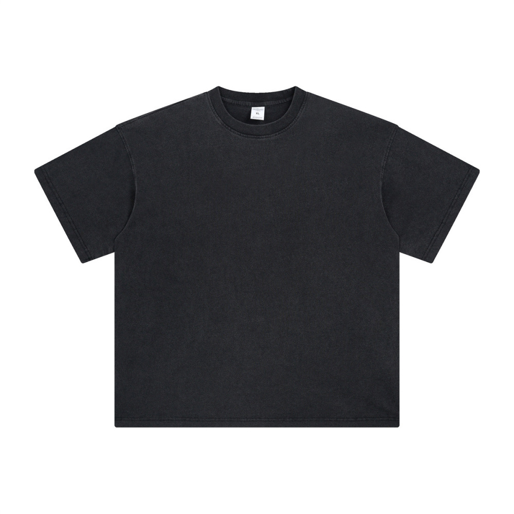 GorgeousBen Men’s Nature Collage Print T-Shirt 250g Cotton Washed Oversized Drop Shoulder Tee Streetwear S-XXL