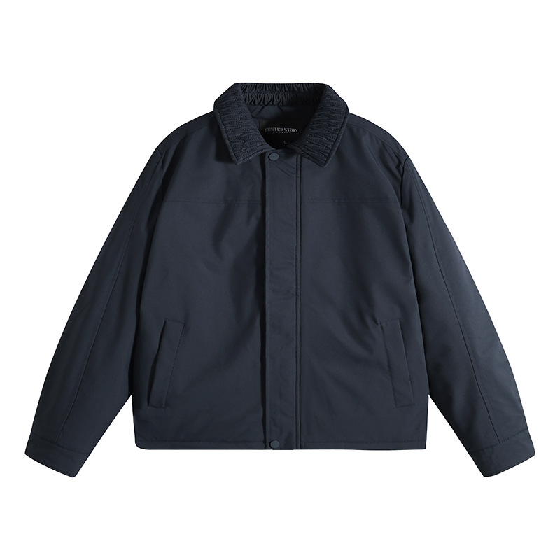 GorgeousBen Men's Casual Cotton Jacket GB-J001, Loose Fit, Wrinkle Resistant, Korean Style, Lightweight, Fall/Winter, S-XXL