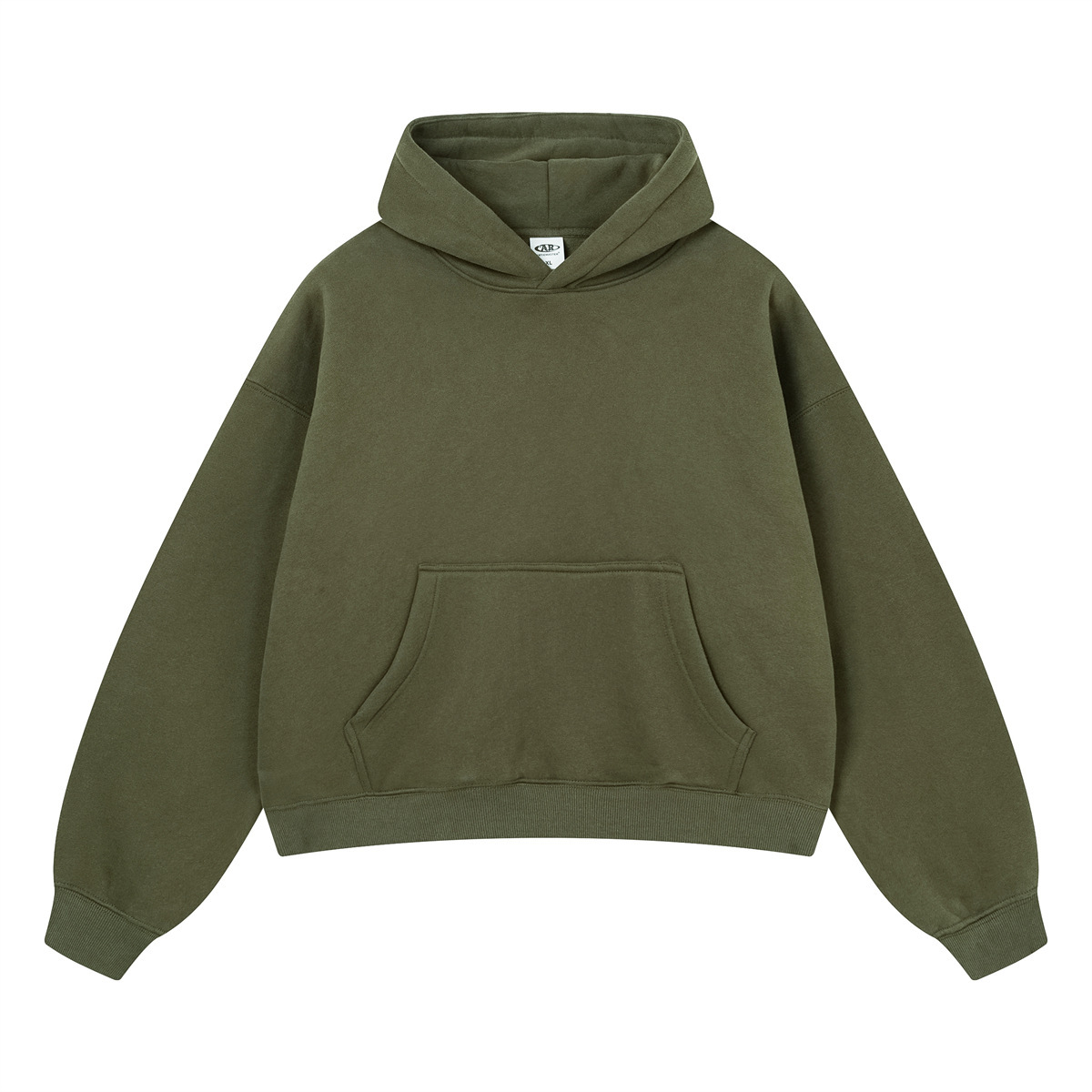 GorgeousBen Men's 355G Fleece Hoodie, Boxy Cropped Streetwear Pullover, Fall Casual, S-XXL