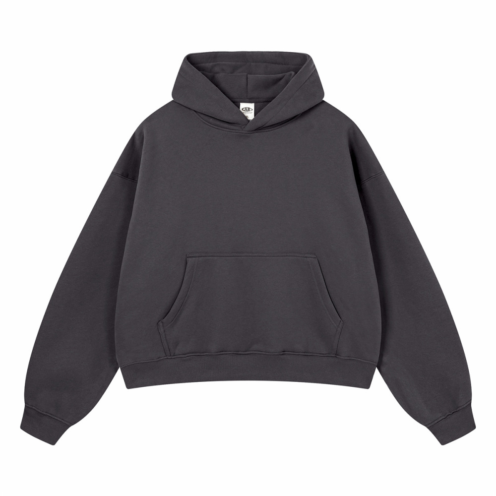 GorgeousBen Men's 355G Fleece Hoodie, Boxy Cropped Streetwear Pullover, Fall Casual, S-XXL