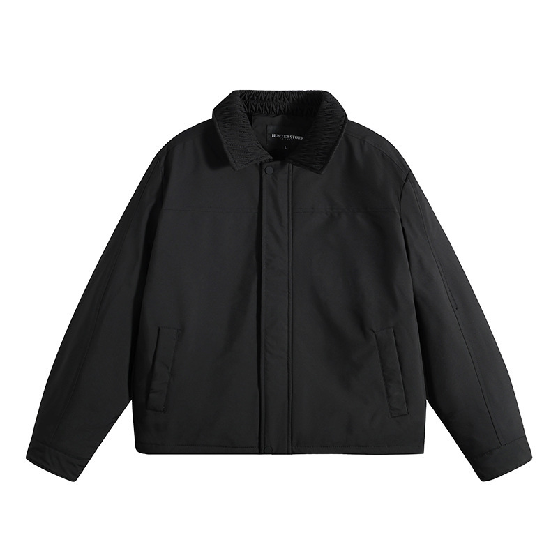 GorgeousBen Men's Casual Cotton Jacket GB-J001, Loose Fit, Wrinkle Resistant, Korean Style, Lightweight, Fall/Winter, S-XXL