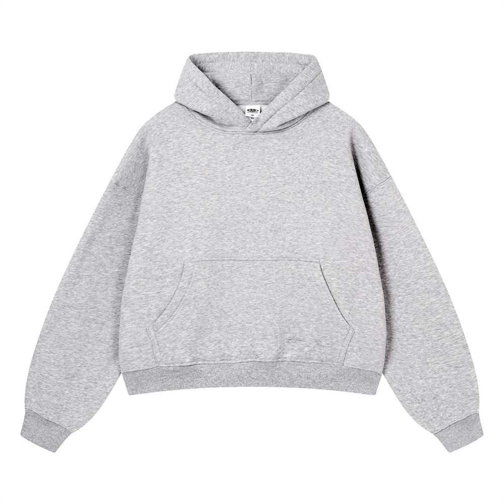 GorgeousBen Men's 355G Fleece Hoodie, Boxy Cropped Streetwear Pullover, Fall Casual, S-XXL