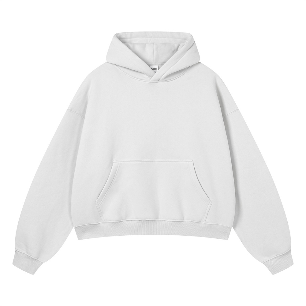 GorgeousBen Men's 355G Fleece Hoodie, Boxy Cropped Streetwear Pullover, Fall Casual, S-XXL
