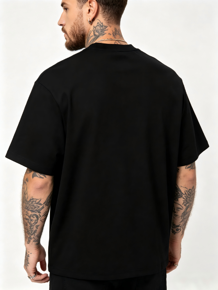GorgeousBen Men American Retro Suede Printed Short Sleeve T-shirt Trendy Loose Fit Summer Breathable Casual Daily Commute Multi-color Available