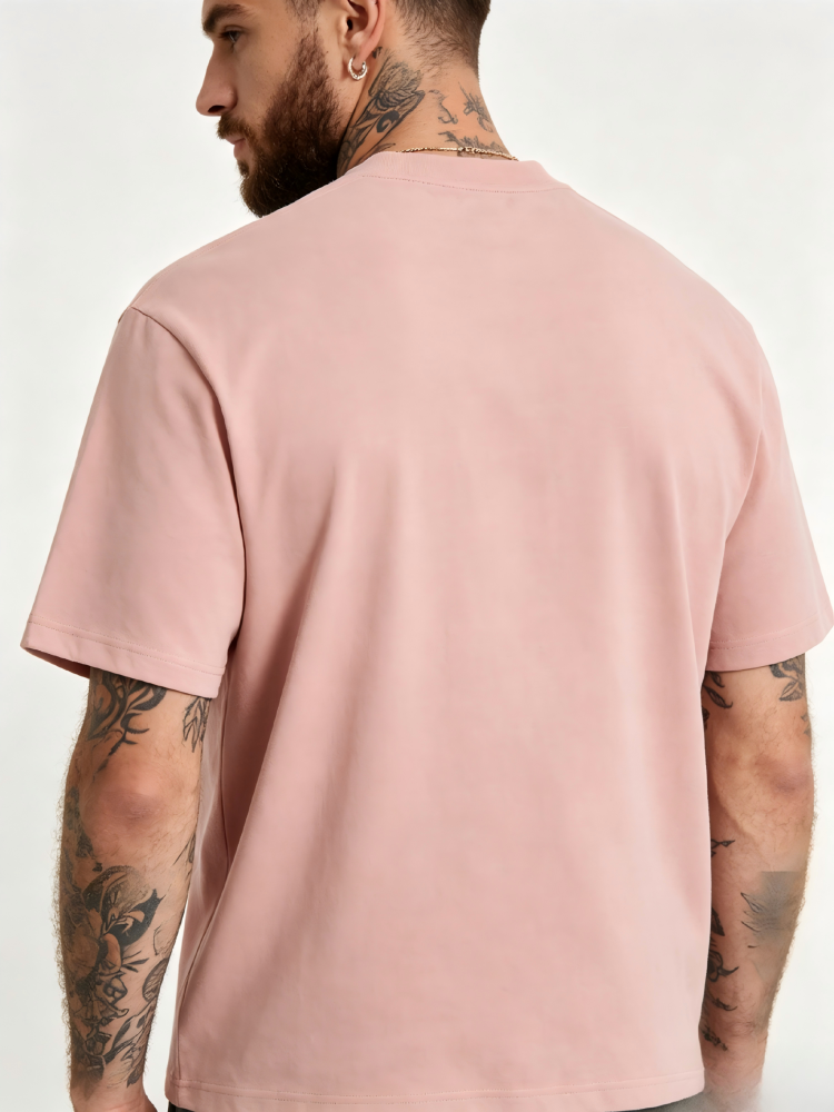 GorgeousBen Men American Retro Suede Printed Short Sleeve T-shirt Trendy Loose Fit Summer Breathable Casual Daily Commute Multi-color Available