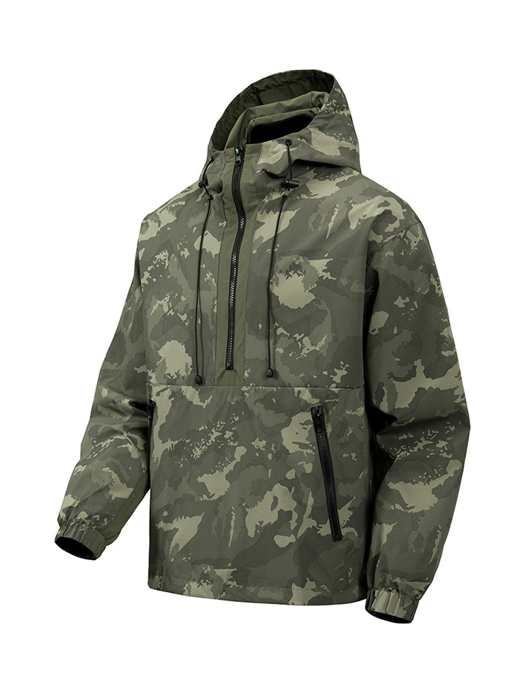 Cross-Border Wholesale 2025 Men's New Autumn Regular Versatile Casual Hooded Jacket Fashion Work Jacket