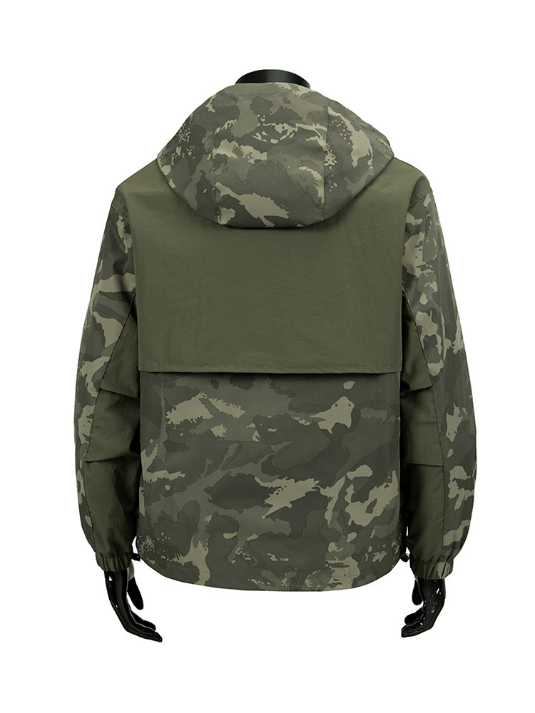 Cross-Border Wholesale 2025 Men's New Autumn Regular Versatile Casual Hooded Jacket Fashion Work Jacket
