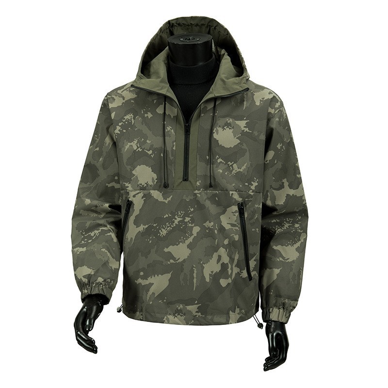 Cross-Border Wholesale 2025 Men's New Autumn Regular Versatile Casual Hooded Jacket Fashion Work Jacket