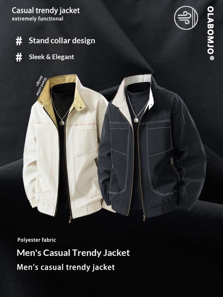 Ola Autumn Japanese Style Trendy Brand Jacket Men's New Loose Casual Fashion Jacket Loose Fit
