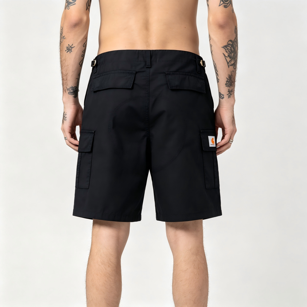 GorgeousBen Men's Casual Cargo Shorts, Loose Fit, 95% Cotton, Multi-Pocket, Streetwear Summer Pants, S-XL