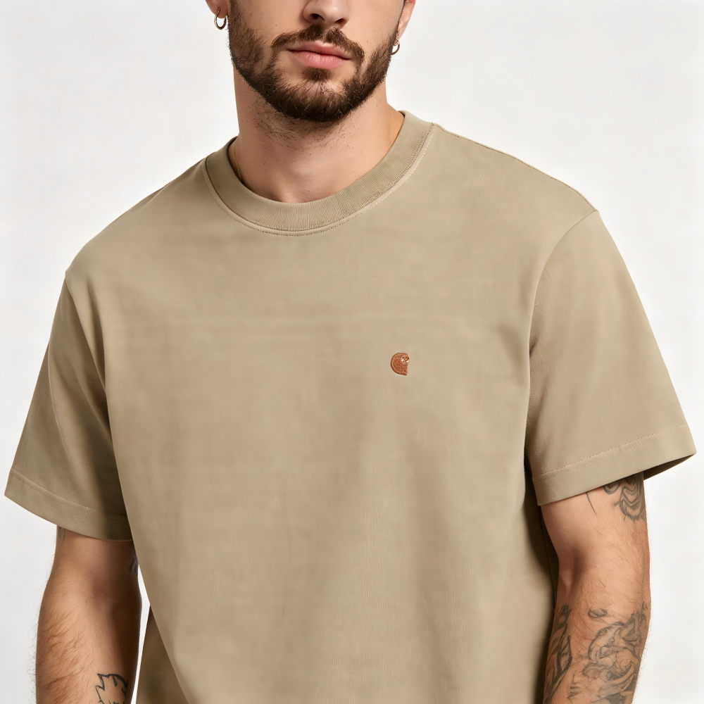 GorgeousBen Men's 2-Piece Washed Cotton T-Shirt & Shorts Set, Loose Fit, Multi-Color, Summer Casual Streetwear Outfit, M-2XL