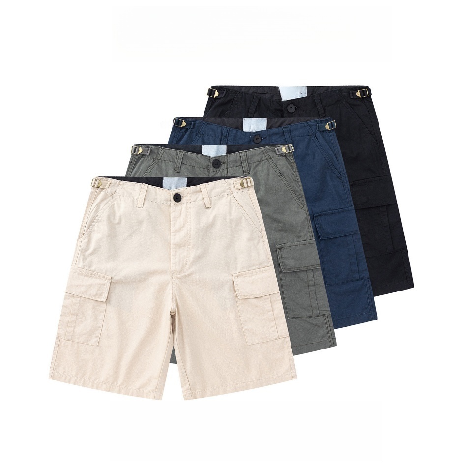 GorgeousBen Men's Casual Cargo Shorts, Loose Fit, 95% Cotton, Multi-Pocket, Streetwear Summer Pants, S-XL
