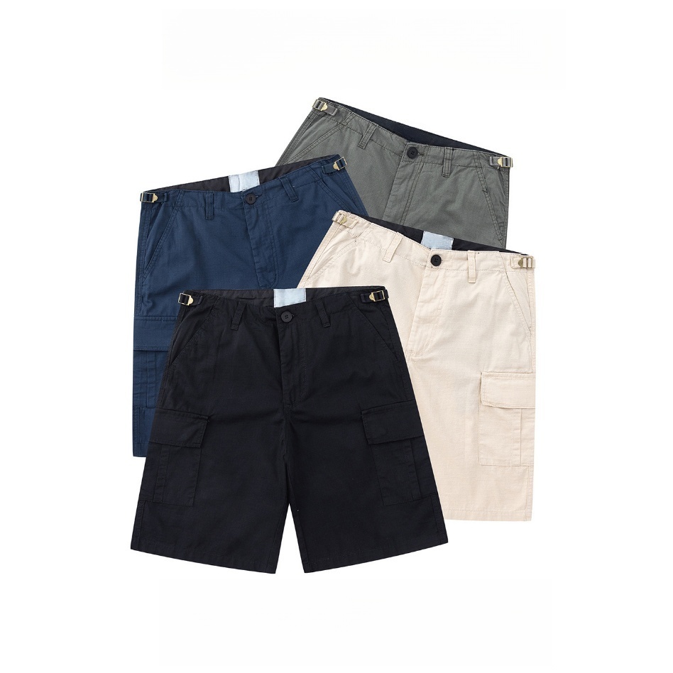 GorgeousBen Men's Casual Cargo Shorts, Loose Fit, 95% Cotton, Multi-Pocket, Streetwear Summer Pants, S-XL