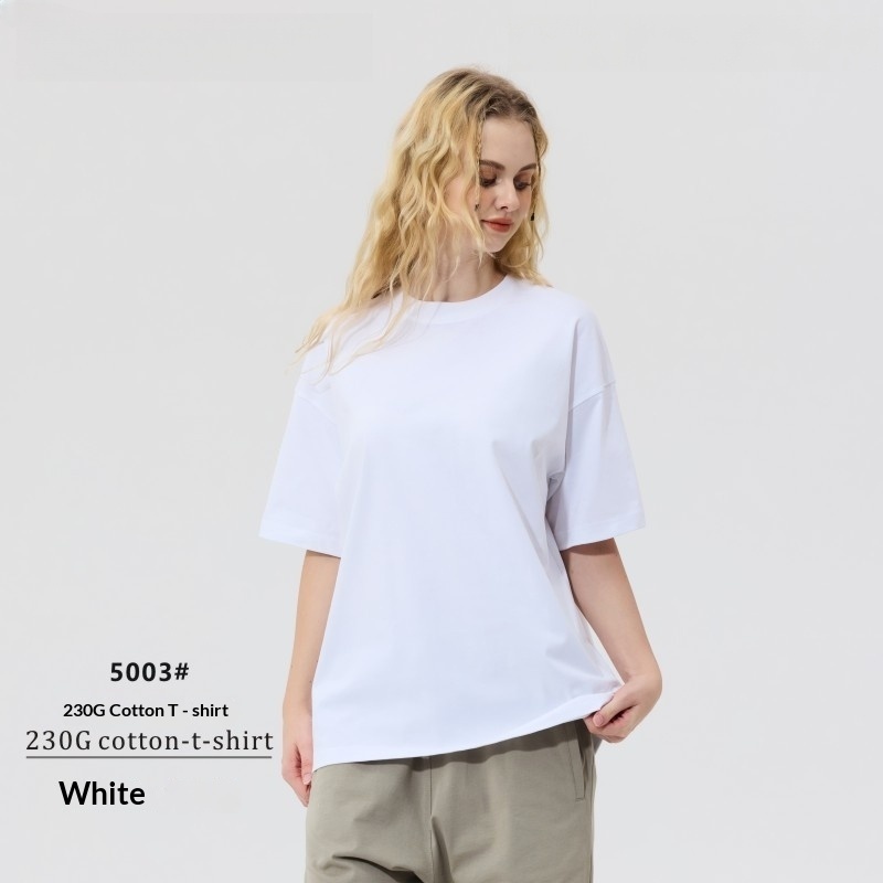 GorgeousBen Men's 230G Pure Cotton Oversized T-Shirt Streetwear Casual Short Sleeve Tee