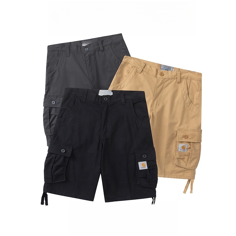 GorgeousBen Men’s Loose Fit Cargo Shorts, 97% Cotton 220gsm, Multi-Pocket, Casual Streetwear, Quick-Dry, M-XXL for Summer Daily Wear