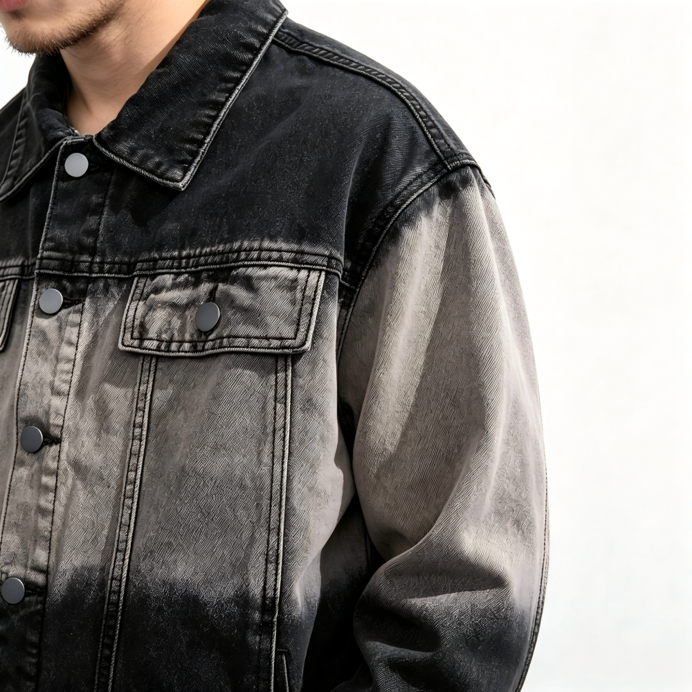 GrogeousBen  Men's Casual Slim Fit Denim Jacket  Jeans Jacket for Men Fashion Coat
